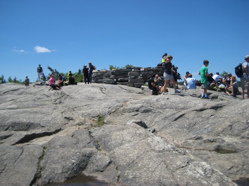 MtMajor (19).JPG - The foundation on top is probably a good place to hid from the wind.